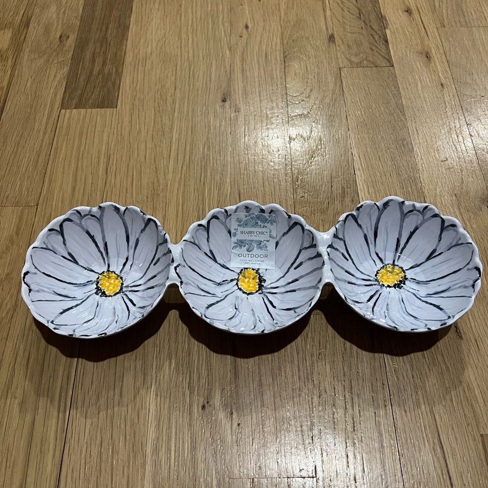Nwt shabby chic outdoor melamine dip tray